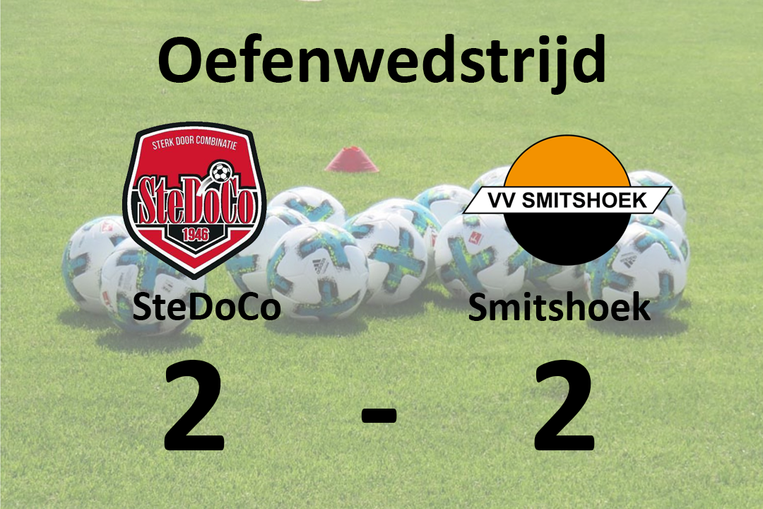 Smitshoek in tweede oefenwedstrijd gelijk tegen SteDoCo