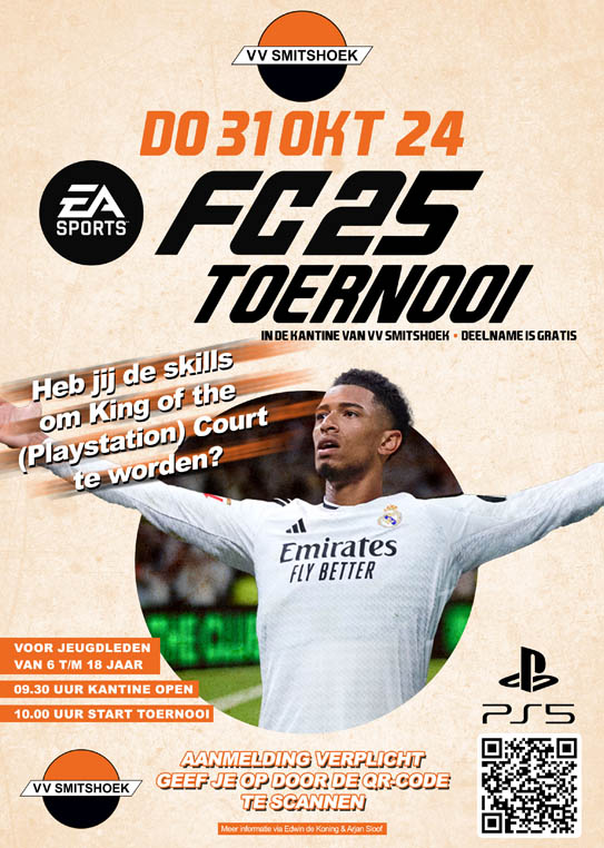 FC’25 (Fifa’25) in de herfstvakantie bij v.v. Smitshoek